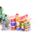 Primer plano de mini tambores láser de 2,5 cm para adornos de árboles de Navidad variados - Juego de 12 / 2.5cm