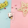 DIY resin ice cream pendant in transparent packaging for handmade earring jewelry craft - Chocolate Popsicle