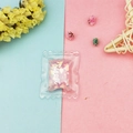 Pink glitter candy resin pendant with transparent wrapper design for DIY jewelry - Pink Sequin Candy