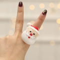 Lichtgevende Kerstman ring van zacht rubber met sfeervolle kerstverlichting - Kerstman