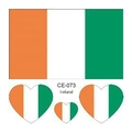 Tatuajes temporales bandera Irlanda pegatinas impermeables para eventos deportivos y copa del mundo - Irlanda