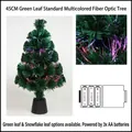 45cm colorful fiber optic Christmas tree with green or snowflake needles, AA battery powered - Color Box / 45CM Green Leaf Normal Fiber Optic Tree Battery Type