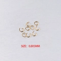 Gouden 0.8x5mm roestvrijstalen open buigringen voor DIY sieraden maken accessoires - 0.8*5mm (100 Stuks/Pak) / Goud