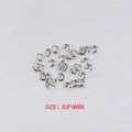 Bulk 100pcs silver stainless steel open jump rings for DIY jewelry, size 0.8x4mm - Steel Color 0.8*4mm (1000 Pcs)