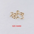 Detail of 1x6mm gold-plated stainless steel open jump rings for DIY jewelry making - 1*6mm / Gold (100Pcs/Pack)