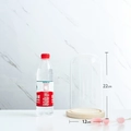 Transparent 12x22cm glass display dome with a natural wooden base for collectibles - 12*22cm Glass Dome + Wood Base