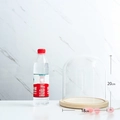 Clear glass dome display case with natural wood base, 18cm diameter and 20cm height - 18*20cm Glass Dome + Wood Base