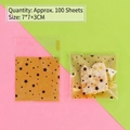 Transparent self-adhesive gift bags with gold stars for cookies and nougat, 7x7+3cm - Gold Base Star / 7*7+3cm