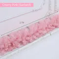Artificial 2.7M cherry blossom pink Christmas garland vine for holiday decoration - 2.7m / Sakura Pink