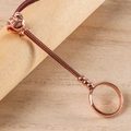 Elegant rose gold flower cigarette holder ring with detailed metallic petal finish - Rose / 17mm / Shiny Rose Gold