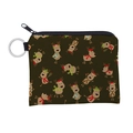 Porte-monnaie motif renne de Noël en tissu imperméable avec anneau porte-clés - Impression de Renne de Noël (lqb3031)