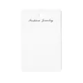 White cardboard jewelry display card 6x9cm for earrings and necklaces with Fashion Jewelry text - White Standard Display Card (Style 04J) / Large