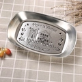 Vintage-Obstteller aus Weißblech mit Gravur Home Is Where The Heart Is 25x16cm - Wohnstil