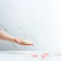 Transparent glass display dome with light wood base for collectibles and dried flowers - 5*7cm Glass Dome + Wood Base