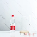 Transparent cylindrical glass dome with wooden base measuring 20cm high and 10cm wide - 10*20cm Glass Dome + Wood Base