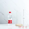 Transparent high borosilicate glass display dome with light wood base, 25cm height - 10*25cm Glass Dome + Wood Base
