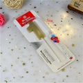 Golden number 1 birthday cake candle in red and white packaging, 5cm height decoration - 1 / Gold