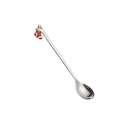 Cucchiaino da caffè in acciaio inox con un ciondolo creativo a forma di calza natalizia - Cucchiaio Calza Natalizia in Acciaio Inossidabile Argento 410