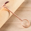 Rose gold flower shaped smoking ring holder for hands-free gaming and mobile use - Rose / 16mm / Matte Rose Gold