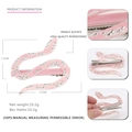 Haarklammer Schlange aus rosa Acetat mit Strass, 7,1x7,2cm, stabiler Entenschnabelclip - Rosa Entenschnabelclip
