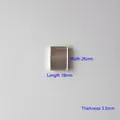 Palette rectangulaire en métal 19x26x3,5mm pour le bricolage de fards et de rouges à lèvres - Godet en Aluminium Carré (19x26mm)