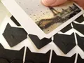 Coins photos en papier kraft noir vintage pour albums photos et scrapbooking DIY - 24 Pièces / Noir