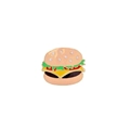 Cartoon-Burger Emaille-Anstecknadel für Taschen und Kleidung auf weißem Hintergrund - Hamburger (C1102-3)