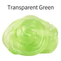 Green transparent bouncy crystal slime DIY sensory stress relief toy for kids - Transparent Green