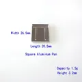 Godets carrés en aluminium pour palettes maquillage 26,5x20,5mm 1,5g pots vides - Godet en Aluminium Rectangulaire (20.5x26.5mm)