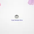 Vaschette rotonde in alluminio da 20mm per pressare ombretti e rossetti fai-da-te - Padella in Alluminio Rotonda (Diametro 20mm)