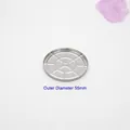 Godets ronds argentés de 55mm pour palettes de fards à paupières et rouges à lèvres - Godet en Aluminium Rond (Diamètre 55mm)