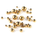 Polished gold stainless steel spacer beads for DIY jewelry making in various sizes - Outer 3mm*Hole 1.5mm / Gold