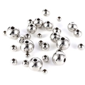 Polished silver stainless steel spacer beads with holes for DIY jewelry making and crafts - Outer 2mm*Hole 1mm / Steel