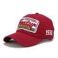 Gorra vintage burdeos de algodón con bordado de Arizona y detalle lateral del año 1932 - Ajustable / Burdeos