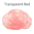 Spiral-shaped transparent red crystal mud stress relief toy for creative DIY crafts - Transparent Pink