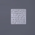 Transparente PET-Schablone mit kompletten A-Z Buchstaben und 0-9 Zahlen für DIY-Handwerk - Buchstaben und Zahlen Thema