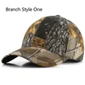 Leaf camouflage baseball cap with branch pattern for outdoor training and fishing - Leaf Camouflage Style 1