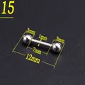 Macro shot of a 3mm ball stainless steel barbell nail ring with 1mm bar thickness - Straight Barbell/3mm Ball