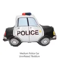 Dettaglio macro del palloncino in foil auto della polizia 78x60cm per compleanni - Auto della polizia media