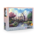 Mini puzzle 1000 pieces with fairy castle design in eco-friendly packaging for ages 8+ - Dreamy Castle (66-008)