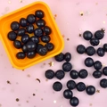 Star-patterned wax seal beads in dark navy blue for DIY envelopes and creative crafts - Dark Blueberry 1.2cm / 10.00g