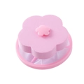 Sacchetto a rete galleggiante rosa a forma di prugna per rimuovere peli in lavatrice - Stile Fiore di Prugna in Spugna / Rosa