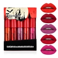 Set di 5 rossetti liquidi opachi in scatola Halloween con campioni di colore labbra - Castello Rosso-THE GOOD TIMES