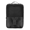 Bolsa de viaje para zapatos negra impermeable con malla transpirable y asa superior - Negro