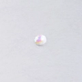 Macro detail of 8mm white fish scale resin cabochon with iridescent AB finish for DIY - 8mm / White Iridescent (No.15)