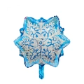 Blue snowflake shaped aluminum foil balloon for Christmas and winter party decorations - Christmas Snow