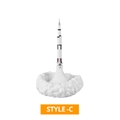 3D printed rocket launch night light with USA text and white smoke cloud base - Style C (Rocket)