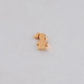 Goldener Mädchen-Anhänger aus Edelstahl für personalisierten DIY-Schmuck - Roségold