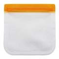 Sacchetto riutilizzabile in PEVA per alimenti, semitrasparente con cerniera arancione - Arancione / 13.4*22cm