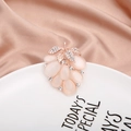 Rose gold grape brooch with pink opal stones and sparkling crystals on silk - Pink Cat's Eye Grape